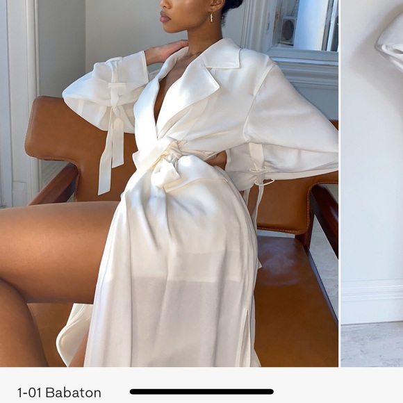 COPY - Aritzia Babaton Trench Wrap Dress - Picture 7 of 9